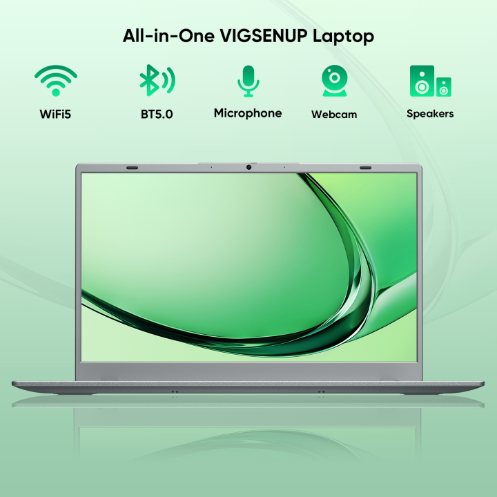 VIGSENUP 15.6" Full HD Laptop with 16GB RAM 256GB SSD,Laptop Computer, Dual-core 6500Y Processor Up to 3.4GHz,WiFi5,USB-C, Poratable Business and Student Laptops